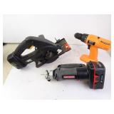 Three Cordless Power Tools - 2 have batteries