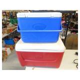 Lot of 2 Coolers - Coleman & Igloo