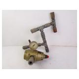 Airco Air Reduction Regulator Gauge with Piping