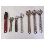 Lot of Adjustable Wrenches