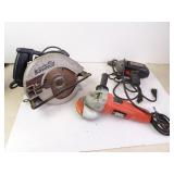 Three Corded Power Tools