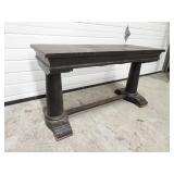 Vintage Wooden Bench w/ Storage - Damaged - 37" x