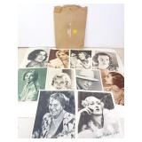 Lot of 10 Antique 1920s Hollywood Headshot Photos