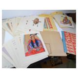 Large Lot of Native American Prints