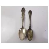 Lot of 2 Sterling Silver California Souvenir