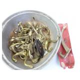 Lot of Vintage Brass Hardware and Related