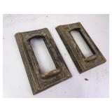 Two Vintage Sternberg Wall Sconce Light Bezels