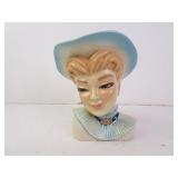 Vintage Ceramic Art Studio "Bonnie" Head Vase