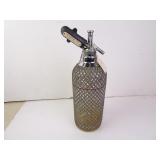 Vintage Sparklets Seltzer Bottle with Metal Mesh
