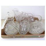 Lot of Misc. Vintage Clear Crystal & Glassware