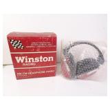Vintage Winston Racing AM-FM Headphone Radio in