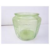 Antique Uranium Glass Cannister - Missing Lid