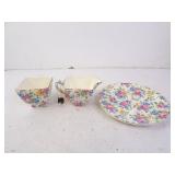 Lot of 3 Vintage Fenton Rosalynde Chintz Pattern