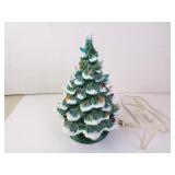 Vintage Porcelain Lighted Christmas Tree Dï¿½cor