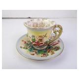 Vintage SGK Occupied Japan Embossed Painted Tea