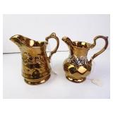 Lot of 2 Vintage Wade England Copper Painted