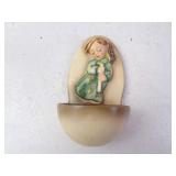 Antique M.J. Hummel 207 Angel Holy Water Wall