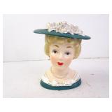 Vintage Relpo K1053 Woman with Pearls Head Vase