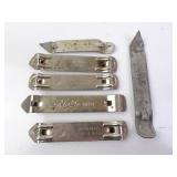 Lot of 6 Vintage Blatz Beer Bottle Openers