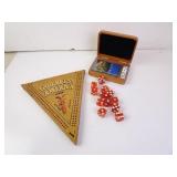 Lot of Vintage Game Related Items - Dice Cards &
