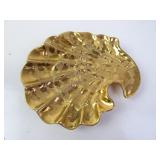 Vintage Bel-Terr 22kt Gold Painted Trinket Dish