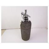 Vintage Sparklets Seltzer Bottle with Metal Mesh