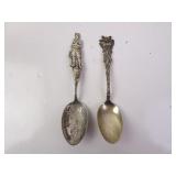 Lot of 2 Sterling Silver Colorado Souvenir Spoons