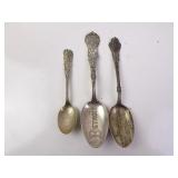 Lot of 3 Sterling Silver Detroit Michigan