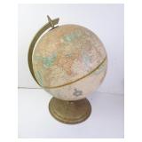 12" Vintage Crams World Globe on Stand