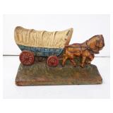 Antique Hubley Cast Iron 378 Covered Wagon Door