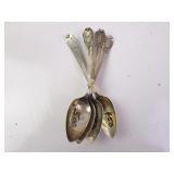 Lot of 4 Antique Sterling Silver Spoons 2.06ozt