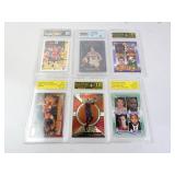 Lot of 6 Misc. Graded Sports Cards - Caitlin