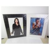 Lot of 2 Celebrity Art Prints 20' x 16' - Keith