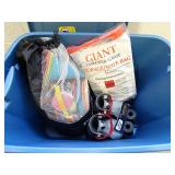 Lot of Outdoor Games in Tote - Oversized Checkers