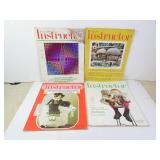 Lot of 4 Vintage Instructor Magazines 1969-74