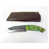Hand Forged Hunting Knife w/ Sheath - MHS Cutlery