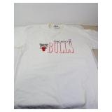 Vintage Chicago Bulls Size XL Logo Athletic White