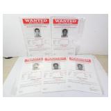 Lot of 5 1999 FBI Terrorist WANTED Posters