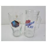 Lot of 2 NFL Beer Glasses - Hall of Fame Guinness