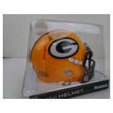 Allen Lazard Autographed Mini Helmet - Guaranteed