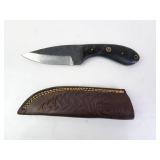 Hand Forged Hunting Knife w/ Sheath - MHS Cutlery