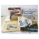 Lot of 3 Model Kits INCOMPLETE/MISSING PARTS
