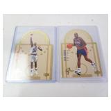 Lot of 2 Upper Deck All Star NBA Court Cards -
