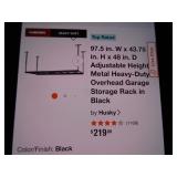 Husky Adjustable Metal Heavy Duty Overhead Garage