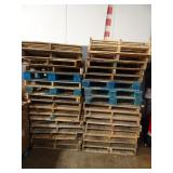 Two Stacks of Used Pallets - Buyer is not