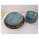 27pc Lot of Plastic Picnic Dinnerware