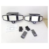 Two Solar Motion Sensor Lights