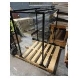 Log Rack? Metal Stand built into pallet