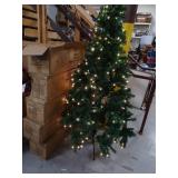 Lot of 5 New Pre-Lit Christmas Trees - One is