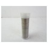 Tube of U.S. V-Nickels - Good to worn conditions